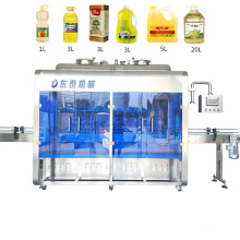 Full automatic 12 heads pneumatic palm sunflower edible cooking oil bottling plant filling machine to fill your oil in a bottle